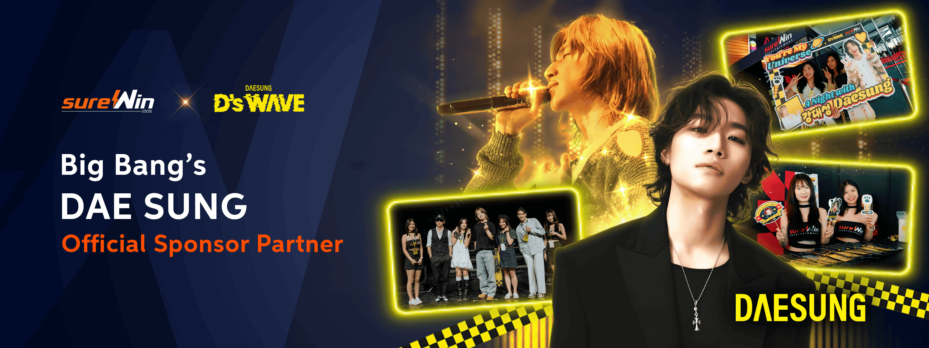 Big Bang's Dae Sung Official Sponsor Partner