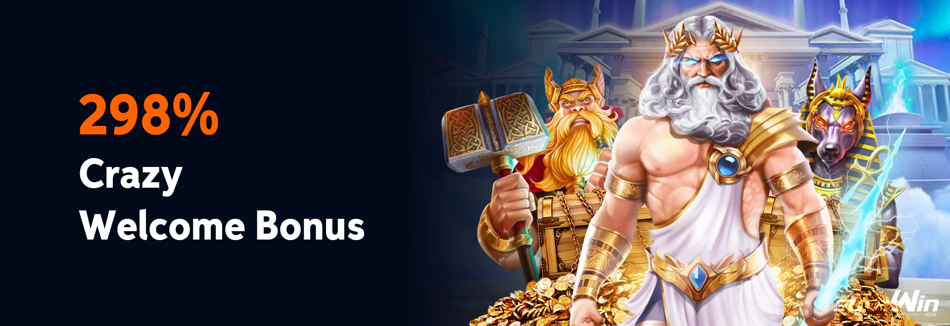 Crazy 298% Welcome Bonus
